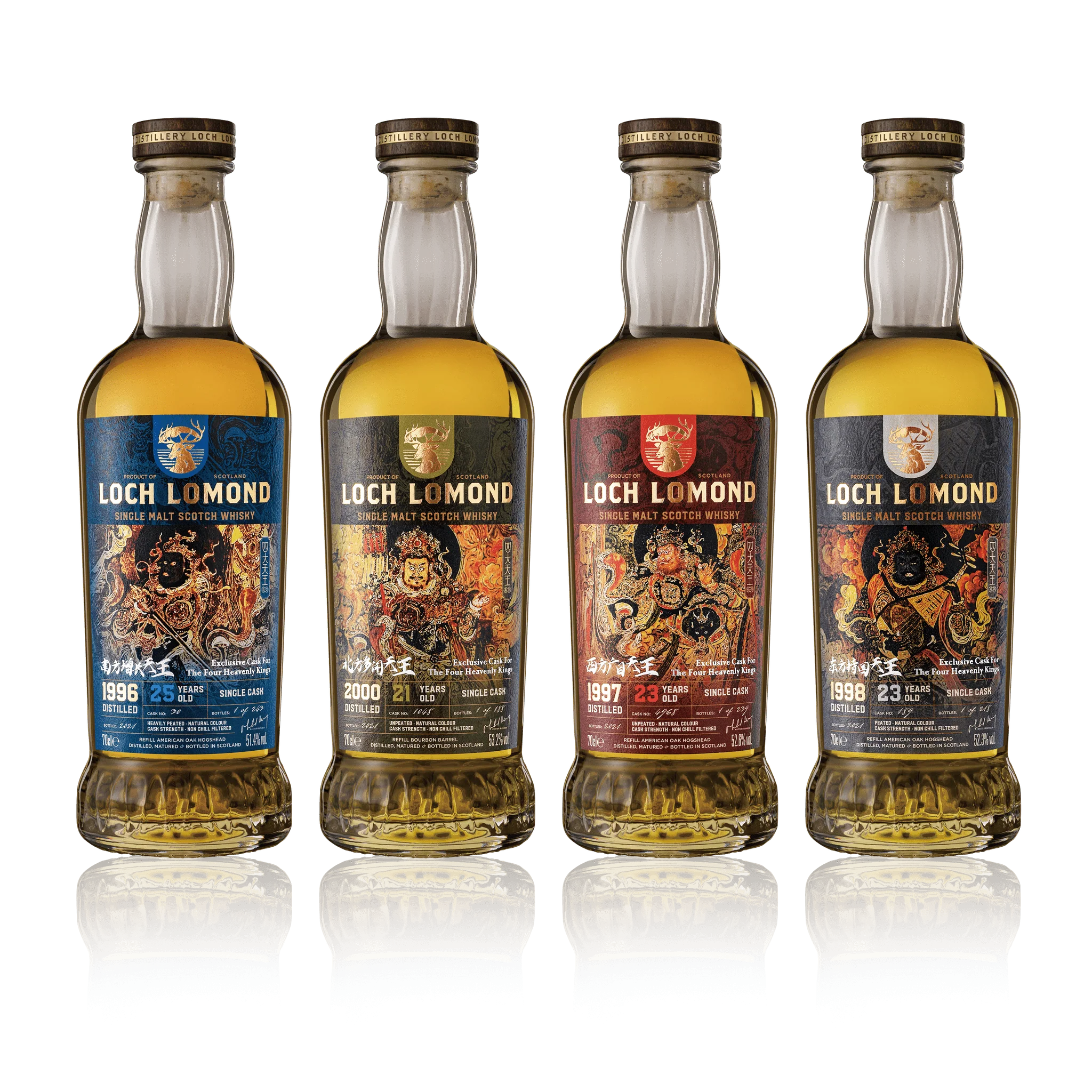 Four Heavenly Kings Single Malt Whisky Collection