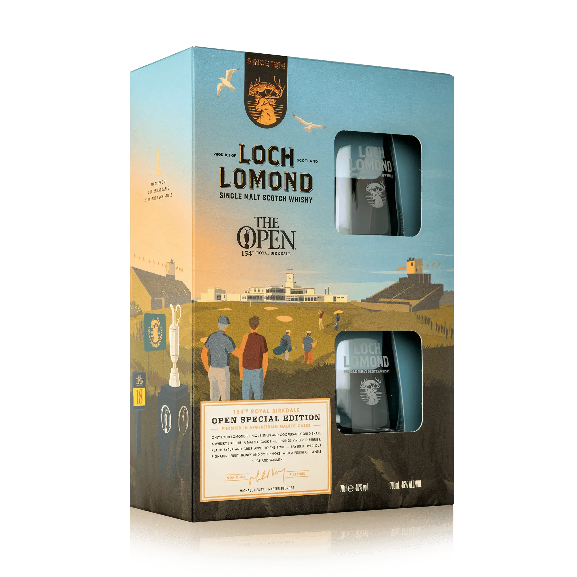 The Open Special Edition 2026 154th Open - Royal Birkdale Glass Gift Set - Image 2